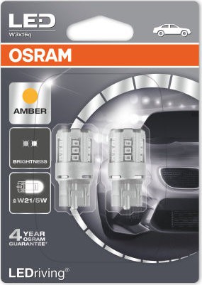 Osram T20 LED Oranje W21/5W (7715YE-02B)