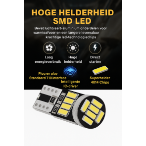 premium t10 w5w geel