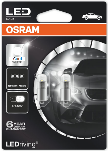 Osram T4W/BA9S LED Premium Retrofit White SET 12V (3850CW-02B