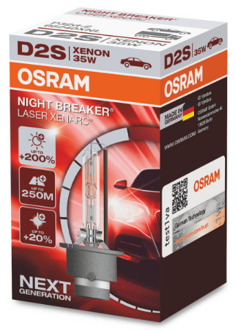 Osram Xenarc Night Breaker Laser D2S Xenon Lamp (66240XNL)