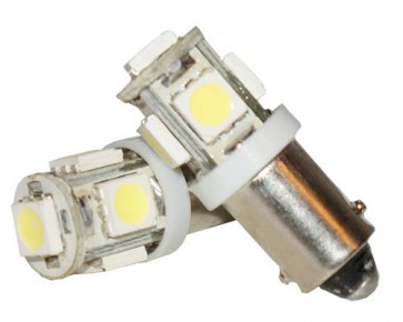 Pilot 5-SMD LED Bajonetfitting BA9S / H6W