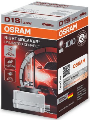 Osram Xenarc Night Breaker D1S Xenon Lamp (66140NXB)