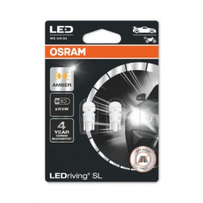 Osram T10 LED SET Oranje W5W 12V (2827DYP-02b)