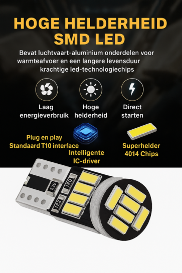 premium t10 w5w blauw